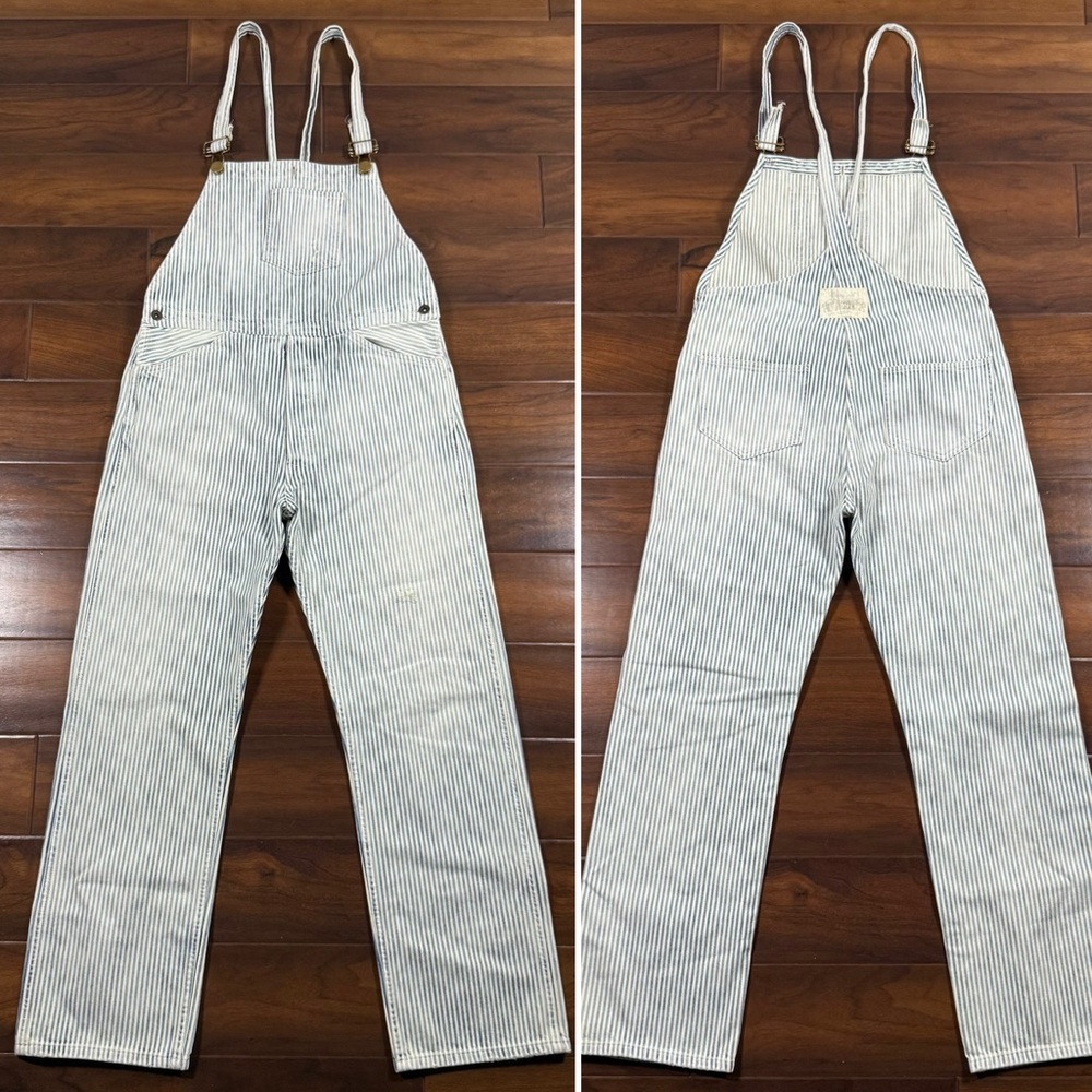 LVC Levi's Vintage Clothing Size Medium ? Hickory Stripe Bib & Brace Overalls